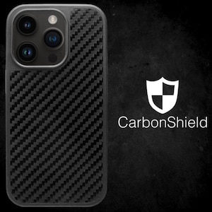 Carbon Fibre iPhone Case + Free Screen Protectors - 3K Twill Weave - Genuine Real Carbon Fibre - CarbonShield
