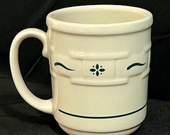 Longaberger Pottery Heritage Green Mug