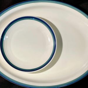 Pfaltzgraff Northwinds Dinnerware | 14&quot; Deep Oval Platter | Salad Plates
