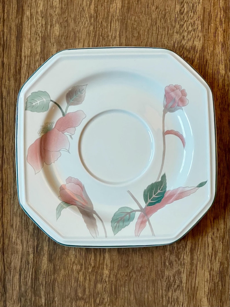 Mikasa Continental Silk Flowers Dinnerware | Salad Plates | Serving Bowl | Cup & Saucer image 5