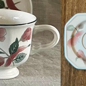 Mikasa Continental Silk Flowers Dinnerware | Salad Plates | Serving Bowl | Cup & Saucer Cup/Saucer