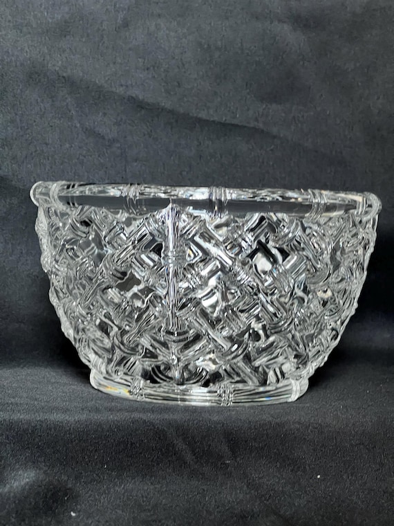 Tiffany & Co. Crystal Bamboo 9 Inch Bowl - Etsy