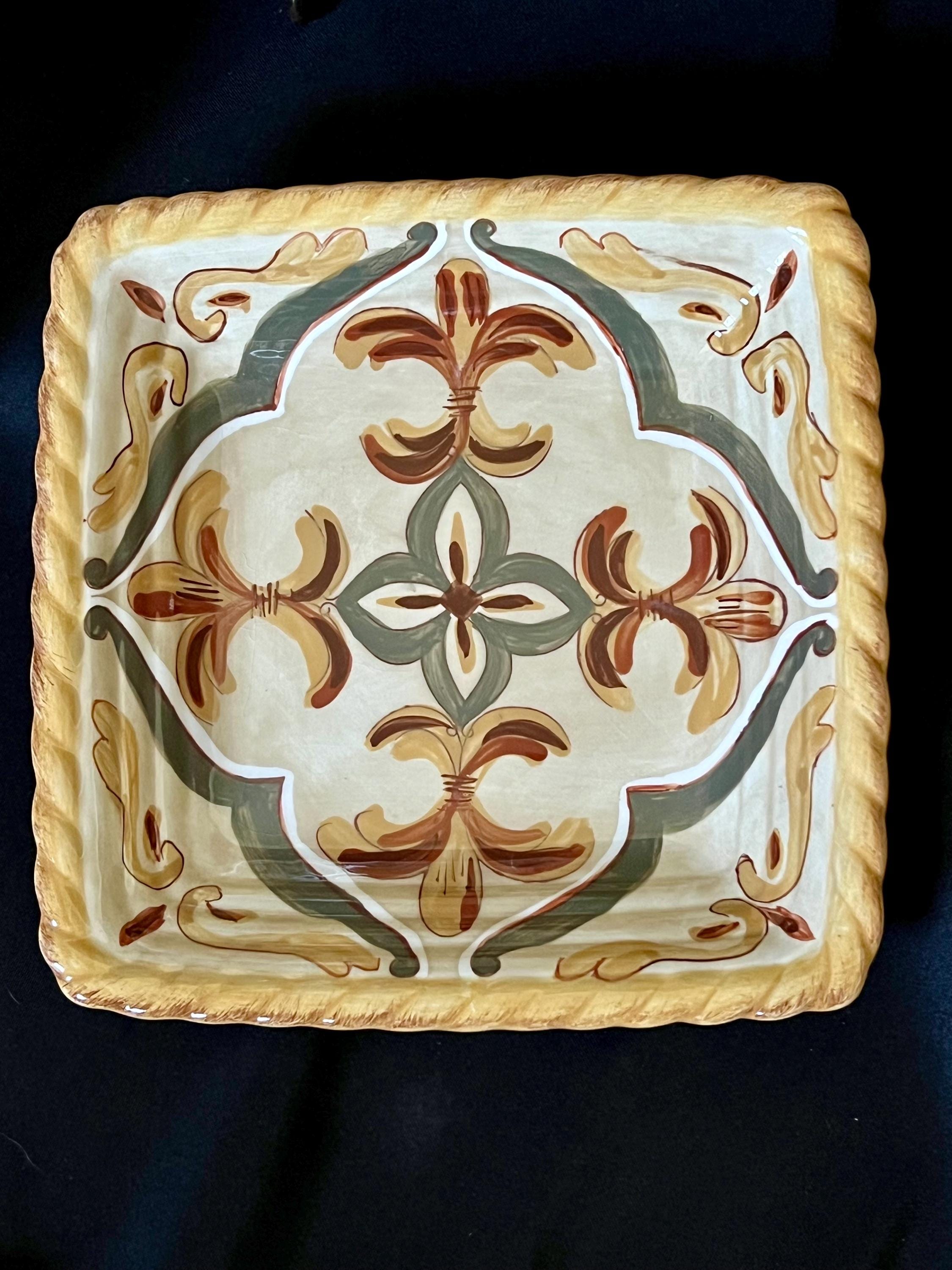 Artimino Tuscan Countryside and Sienna Stoneware | Dinner Plate