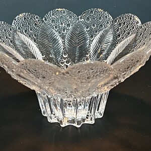 Lausitzer Glas Medea Dew Drops and Leaves Bowl