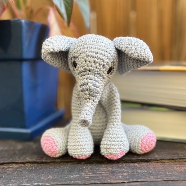 Pattern for Crochet Baby Elephant Stuffed Animal