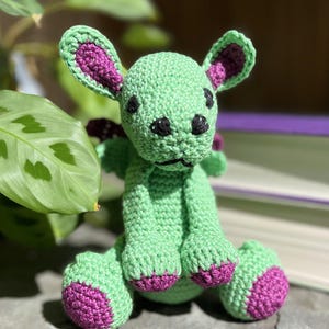 Crochet Pattern for Baby Dragon - DIY Amigurumi Tutorial, Adorable Fantasy Plush