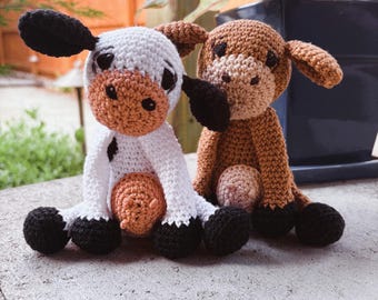 Pattern for Crochet Cow Stuffed Animal