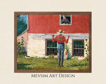 Winslow Homer Print: Rustic Courtship Scene (Digital Download)