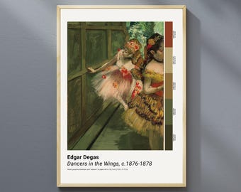 Degas Ballerina Print: Impressionist Dancers in the Wings (Digital Download)