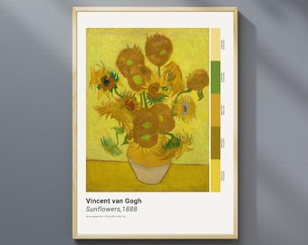 Van Gogh Sunflowers Print: Vintage Still Life Art (Digital Download)