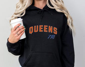Queens NYC Hoodie: Unisex Graphic Sweatshirt