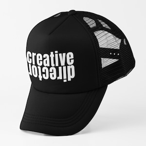 Creative Director Trucker Hat, Funny Trucker Hat, Retro Snapback, Funny Hat, Cute Trucker Hat, Sarcastic Hat, Foam Trucker Hat, Funny Gift