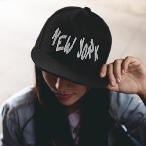 New York Baseball Cap, NY New York Trucker Hat, Embroidered Hat, NY Snapback, Brooklyn New York, Snapback Hat, Baseball Cap, NY Hat