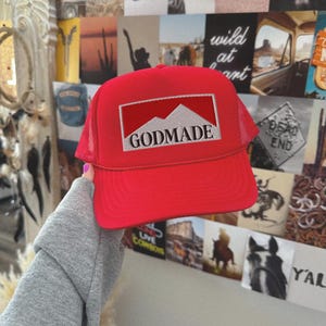 Godmade bestickter Trucker-Hut, bestickter Trucker-Hut, Hysteresenhut, Retro Trucker-Hut, Damen-Trucker-Hut, Herren-Trucker-Hut