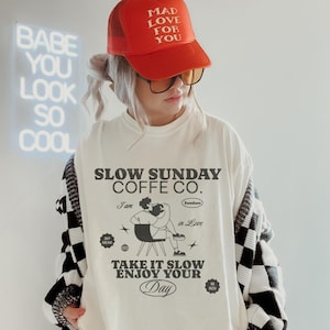 Slow Sunday Coffee Club Comfort Colors Tee