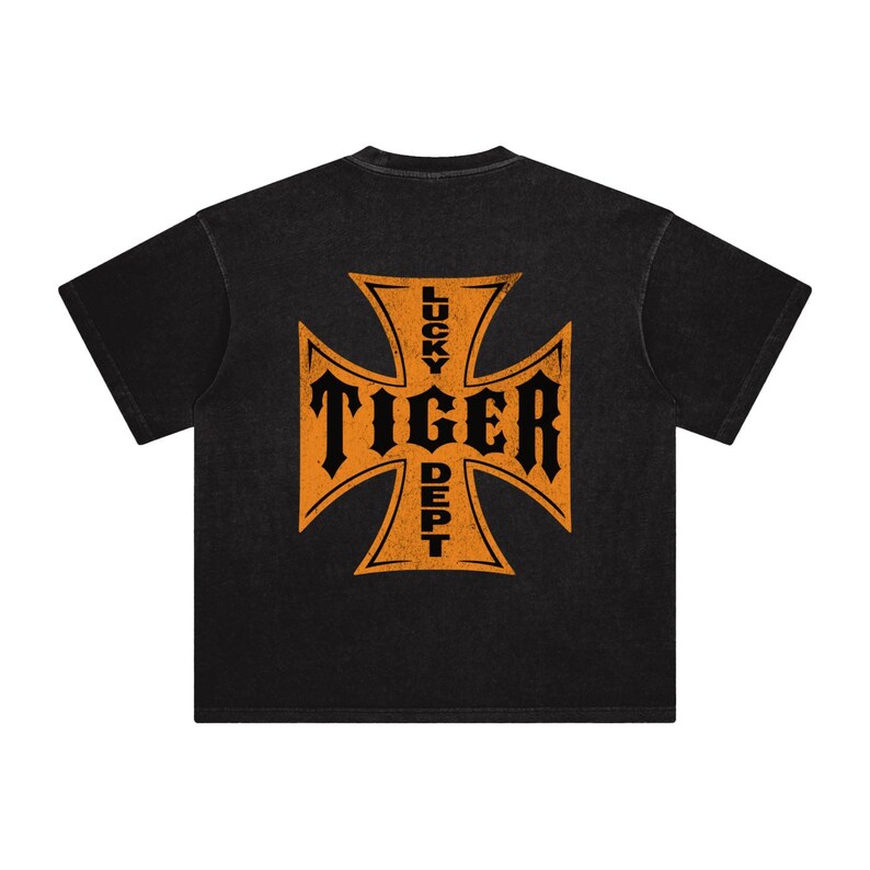 Lucky Tiger vintage washed heavyweight T-shirt