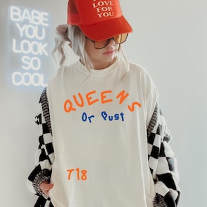 Queens Or Bust, Baseball Shirt, Baseball, New York, New York Shirt, Queens NY, Queens T-shirt,  Queens Sweatshirt, Queens NY Tee,