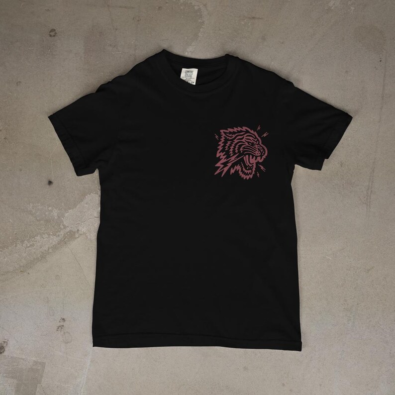 raw luck tiger t shirt vintage streetwear graphic tee