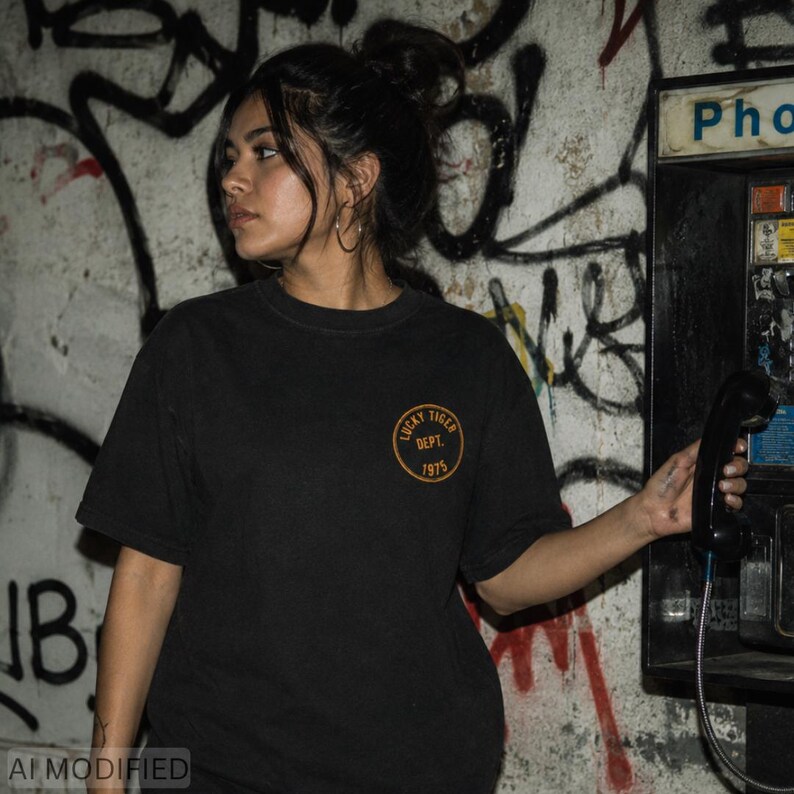 Lucky Tiger vintage washed heavyweight T-shirt