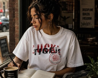 Lucky Tiger Vintage Washed T Shirt, Heavyweight Streetwear Tee, Enzyme Washed Graphic Shirt, Oversized Tiger Tee, Premium Cotton Shirt