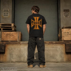 Lucky Tiger vintage washed heavyweight T-shirt