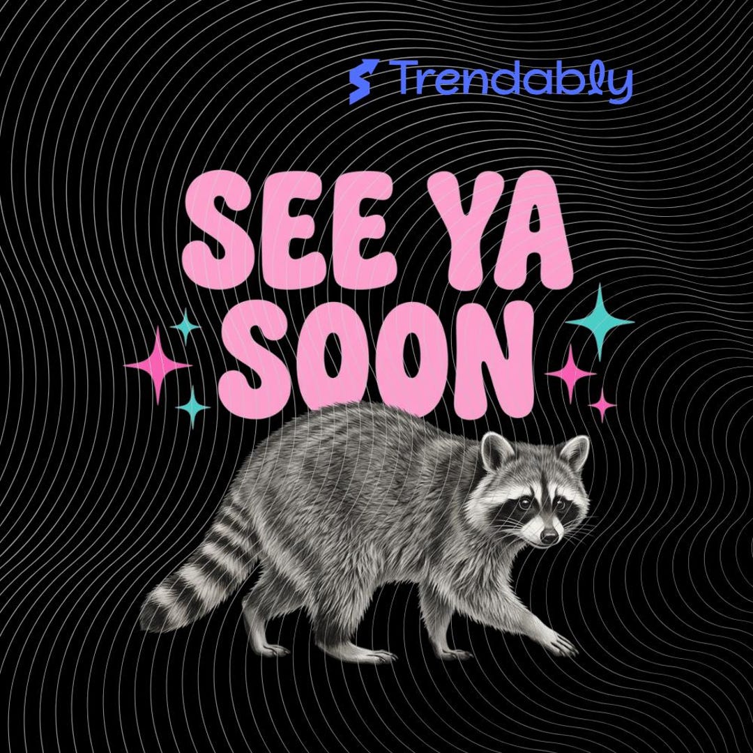 See Ya Soon Raccoon Funny Goodbye Quote Cute Trash Panda Stars PNG ...
