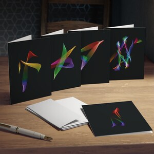 Geassorteerde Pride-wenskaarten - Spirographs en andere lichte schilderijen