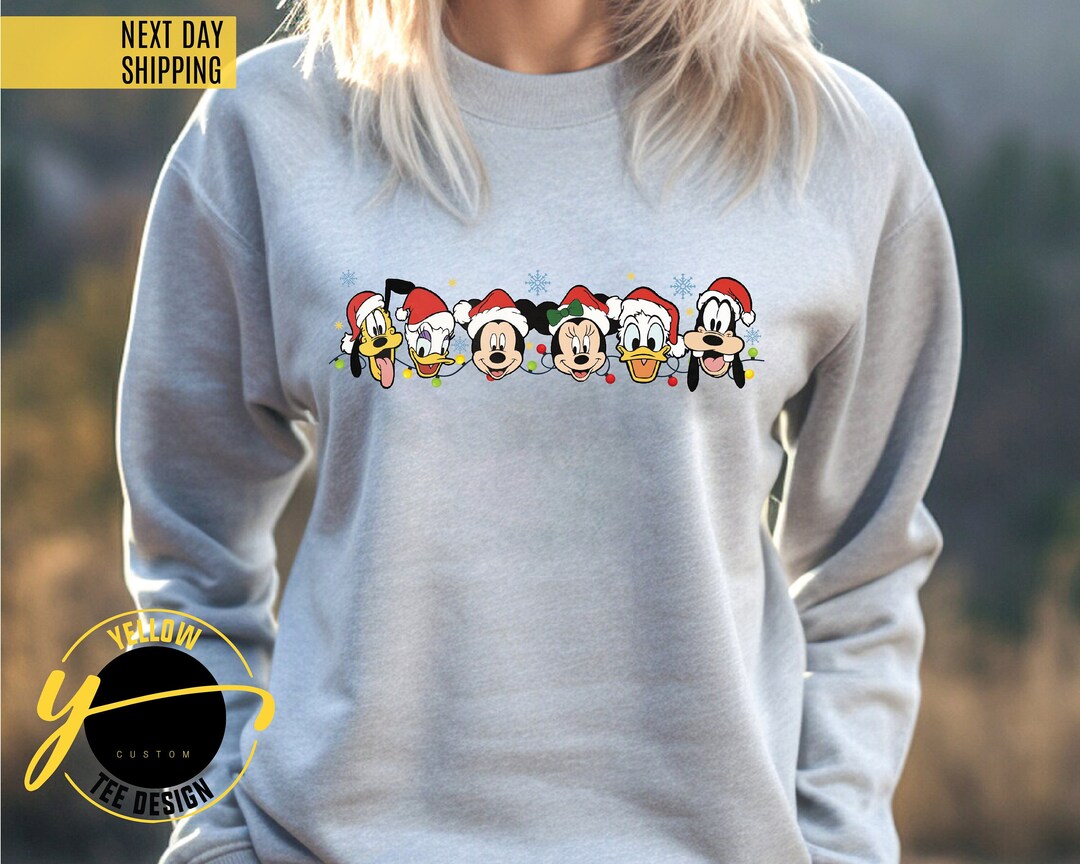 Mickey and Friends Christmas Sweatshirt, All Disney Characters