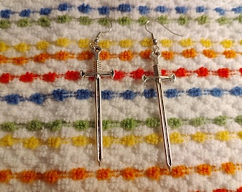 sword earrings