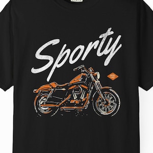 Vintage Harley Davidson Sportster Unisex T-shirt, Retro Motorcycle Tee, Gift for Bikers, Classic Bike Shirt, Sporty Tee, Motorcycle Lover