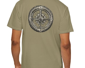 Motorrad Kompass Rad T-Shirt