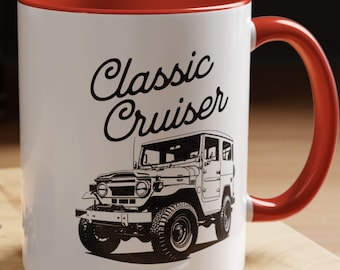 FJ40 Toyota Land Cruiser Mug: Classic Offroad 4X4 Safari Cup