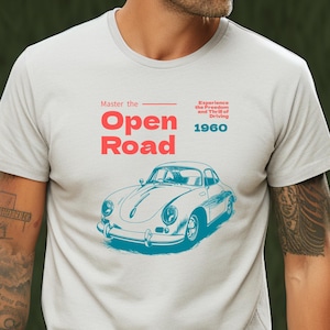 Porsche 356 Vintage Tee: Classic Car Art, Auto Enthusiast Gift