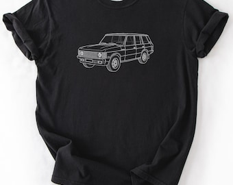 1970Range Rover Illustration T-Shirt | Vintage Landrover Geländewagen