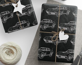 Vintage Corvette C3 Geschenkpapier