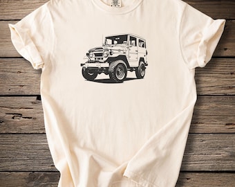 Verwaschenes Vintage Land Cruiser FJ40 4x4 T-Shirt