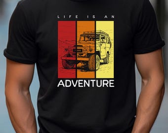 Toyota FJ40 Land Cruiser Tee: Classic Car Enthusiast Adventure Shirt
