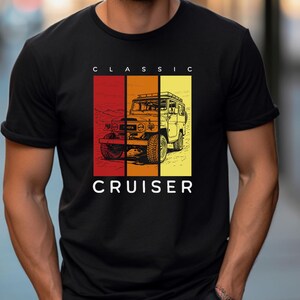 Camiseta Toyota FJ40 Land Cruiser: Camiseta clásica de aventura todoterreno