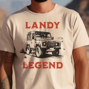 Landy Legend Land Rover Tee: 4X4 Offroad Adventure Shirt