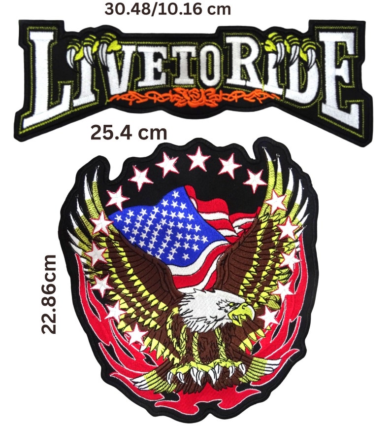 harley davidson iron on patches