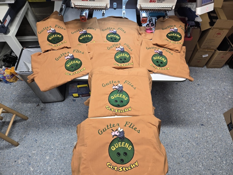 Custom bowling shirts with personalized embroidered logo + name image 13