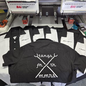 Custom bowling shirts with personalized embroidered logo + name image 14