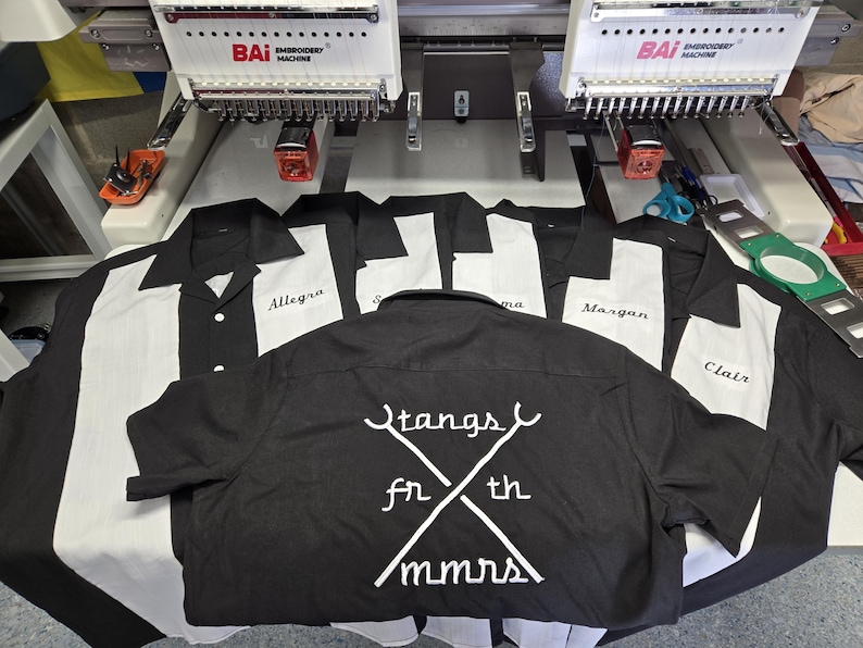 Custom bowling shirts with personalized embroidered logo + name image 14