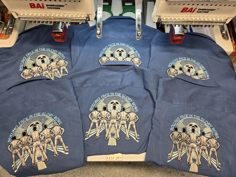 Custom bowling shirts with personalized embroidered logo + name image 12