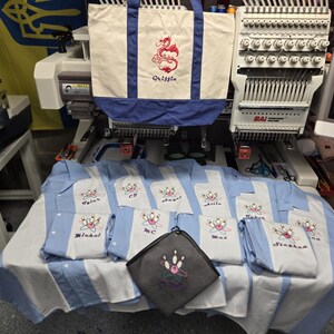Custom bowling shirts with personalized embroidered logo + name image 18