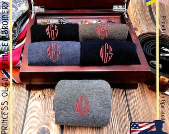 Custom Embroidered Socks | Monogram Socks | Personalized Socks