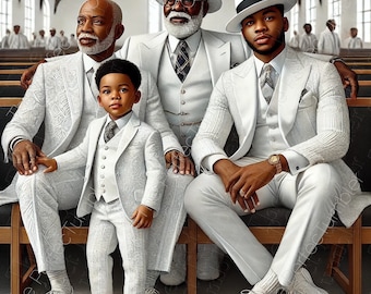 Men of the Church White Series (planners, covers, clipart, journals)