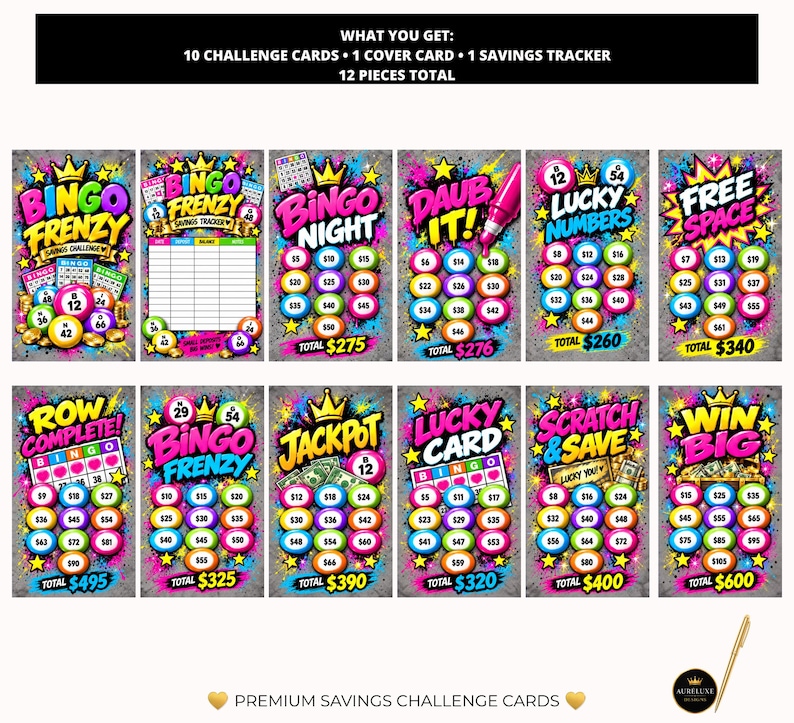 Bingo Frenzy Savings Challenge | Cash Stuffing | Budget Binder | Bingo ...