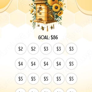 Busy Bee Savings Challenge Series | Low-Income Budget Cards | AuréLuxe Exclusive Set immagine 7
