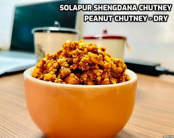 Peanut dry chutney, Shengdana Chutney, Solapur Shengdana chutney, Indian spicy chutney